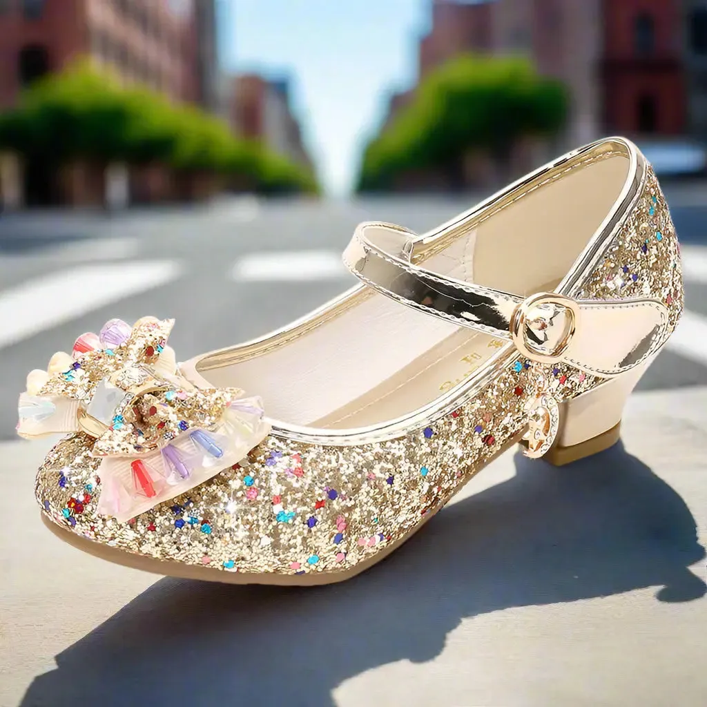 Sparkling Crystal Leather Shoes