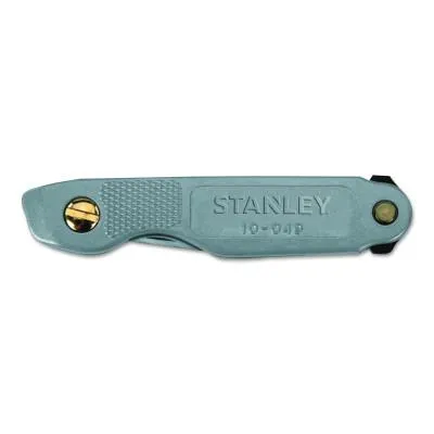 Stanley?? Products Pocket Knives, 6.9 in, Folding Steel Blade, Powder-coated epoxy, Silver, 10-049