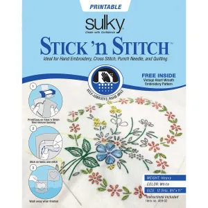Stick N Stitch Self Adhesive Wash Away Stabilizer