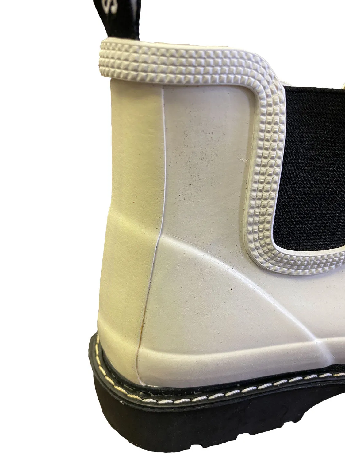 STUTTERHEIM Unisex Off-White Rusken Rubber Rainboots 40 NWD