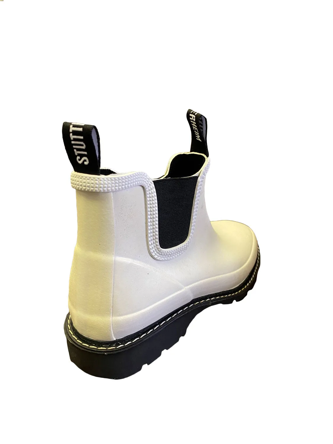 STUTTERHEIM Unisex Off-White Rusken Rubber Rainboots 40 NWD