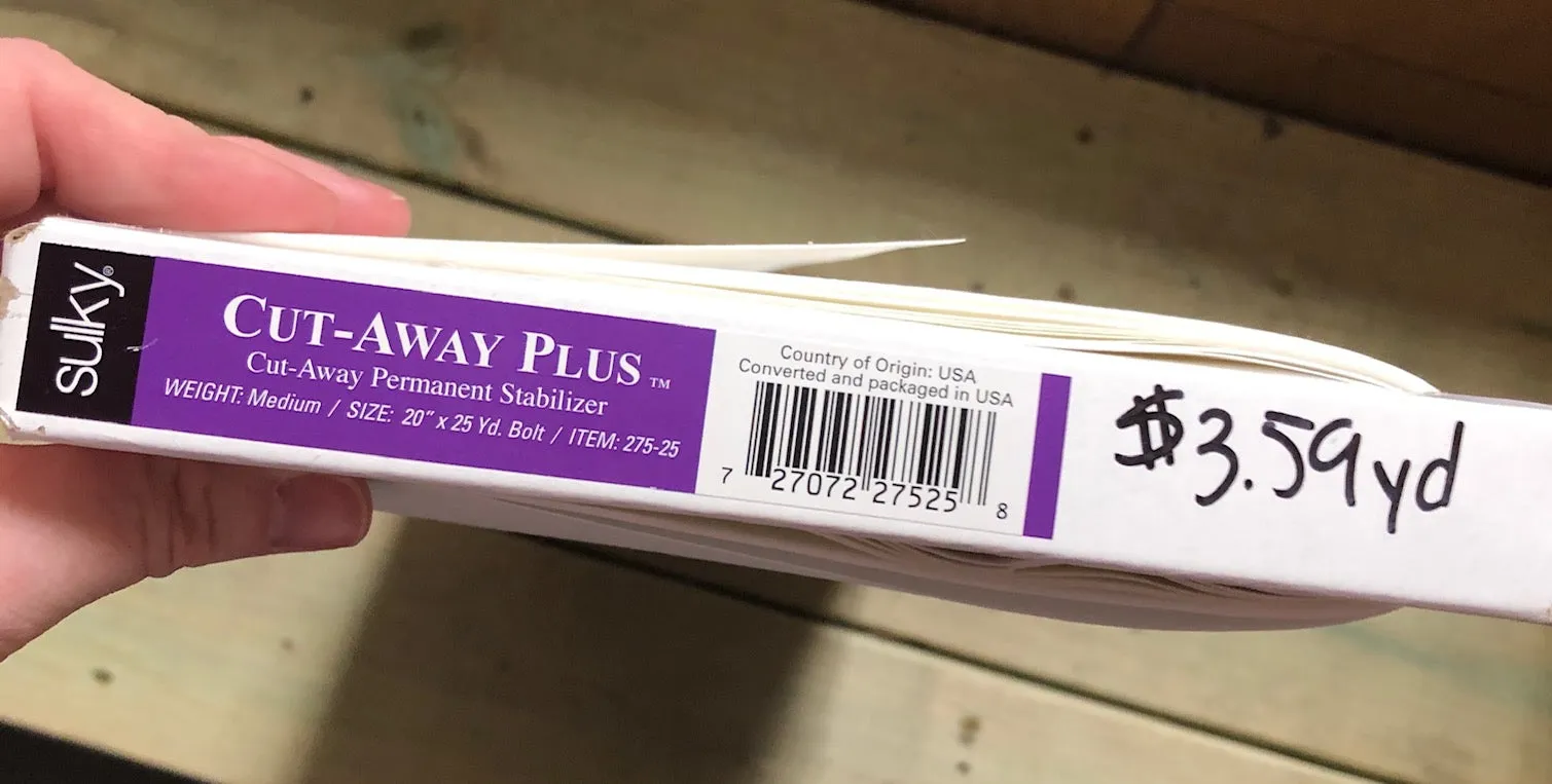 Sulky Cut Away Plus