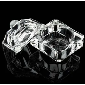 Symphony Glass Nail Dappen Dish - Easy To Clean - Easy To Use - Each