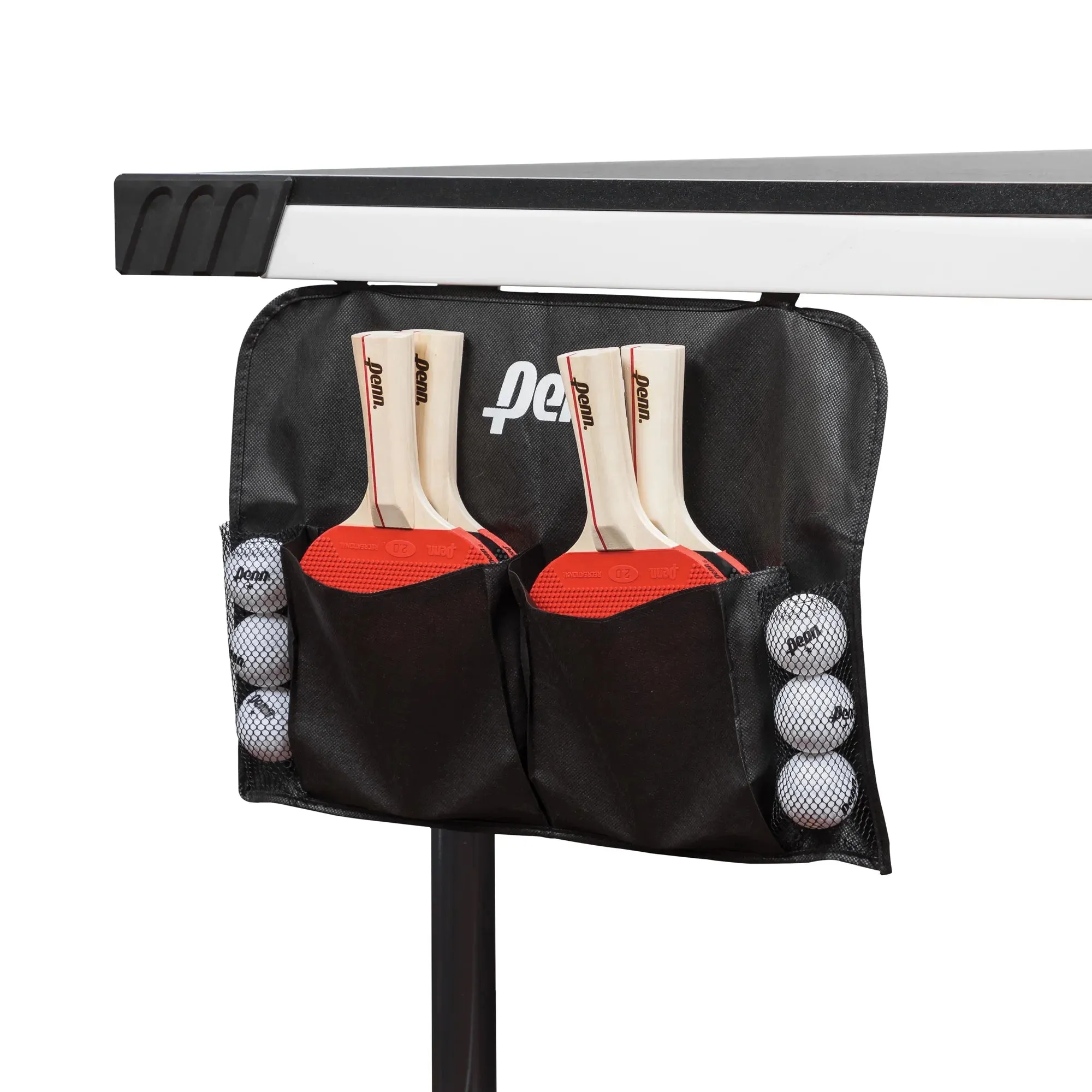 Table Tennis Accessory Set - 4 Ping Pong Paddles, 6 Balls and Storage Pocket