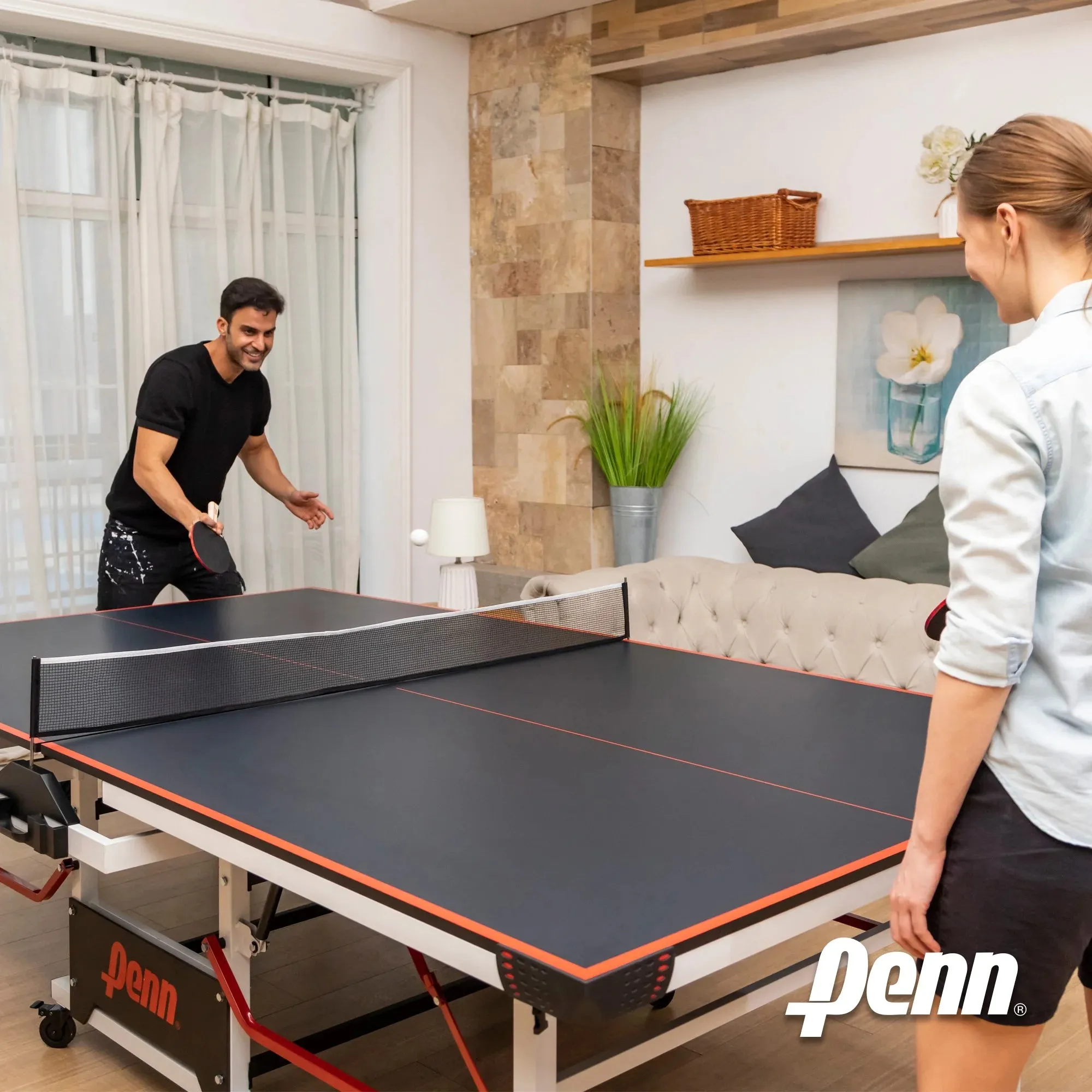 Table Tennis Accessory Set - 4 Ping Pong Paddles, 6 Balls and Storage Pocket