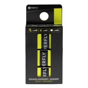 Tacky Squash Overgrip Tri-Pack - Black