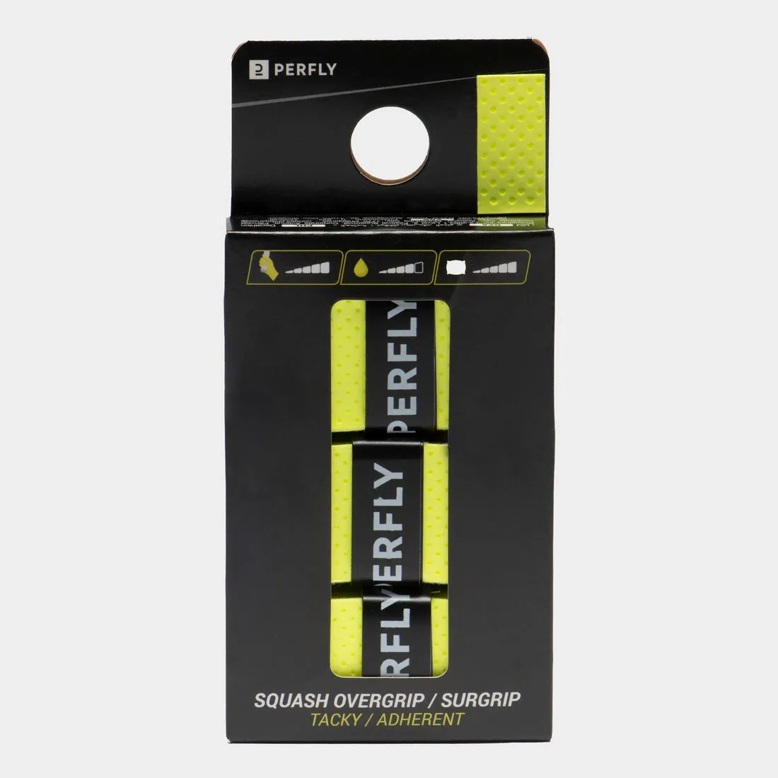 Tacky Squash Overgrip Tri-Pack - Black