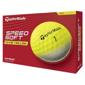 TaylorMade SpeedSoft Yellow Golf Balls 12Pk