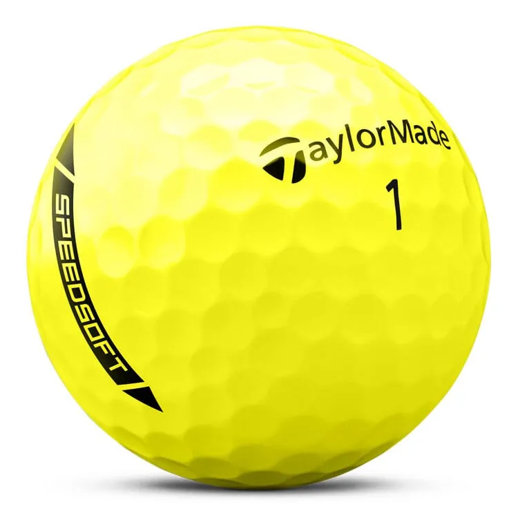 TaylorMade SpeedSoft Yellow Golf Balls 12Pk