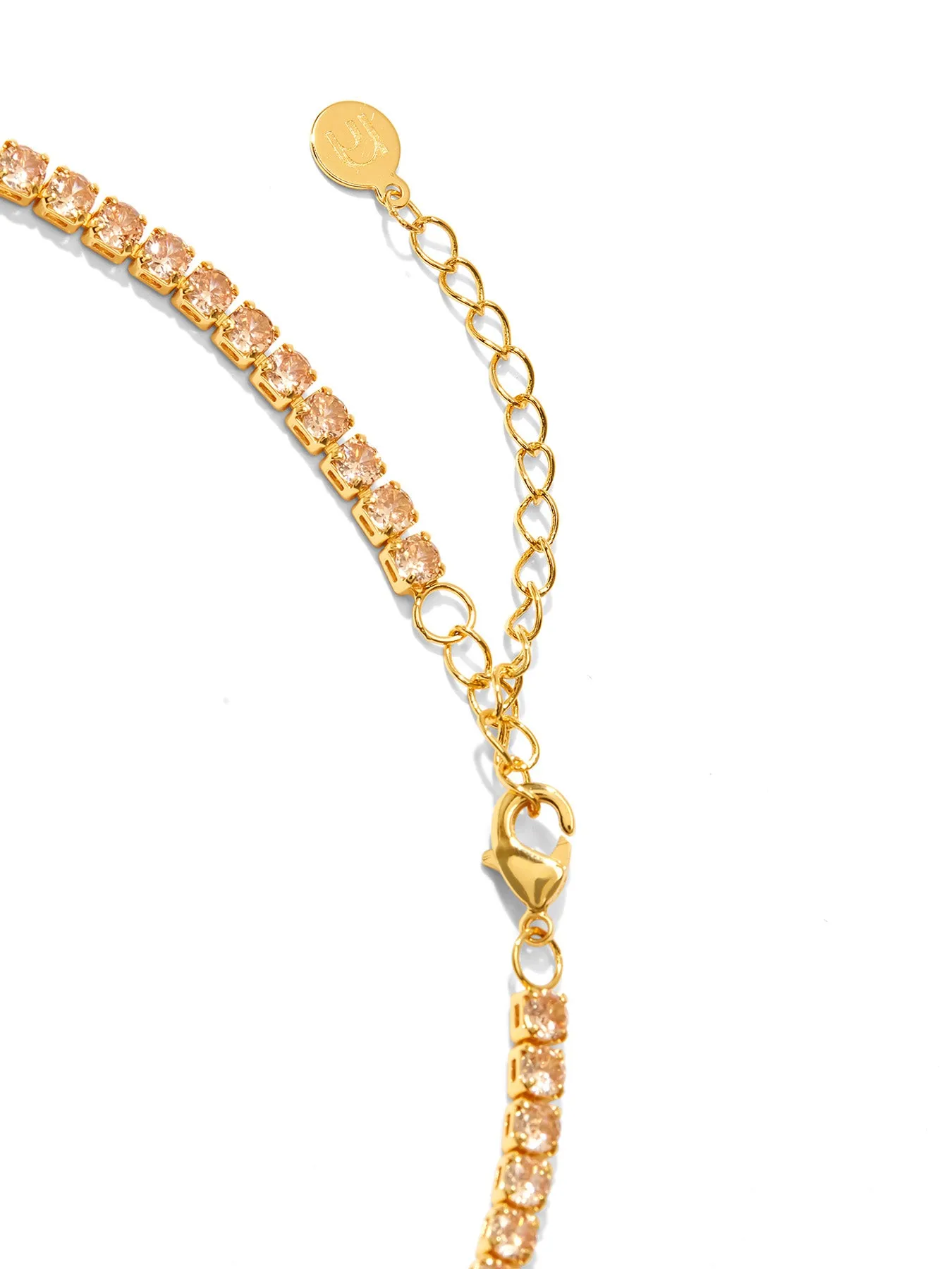 TENNIS CHOKER CHAMPAGNE • Color: 18K Yellow Gold