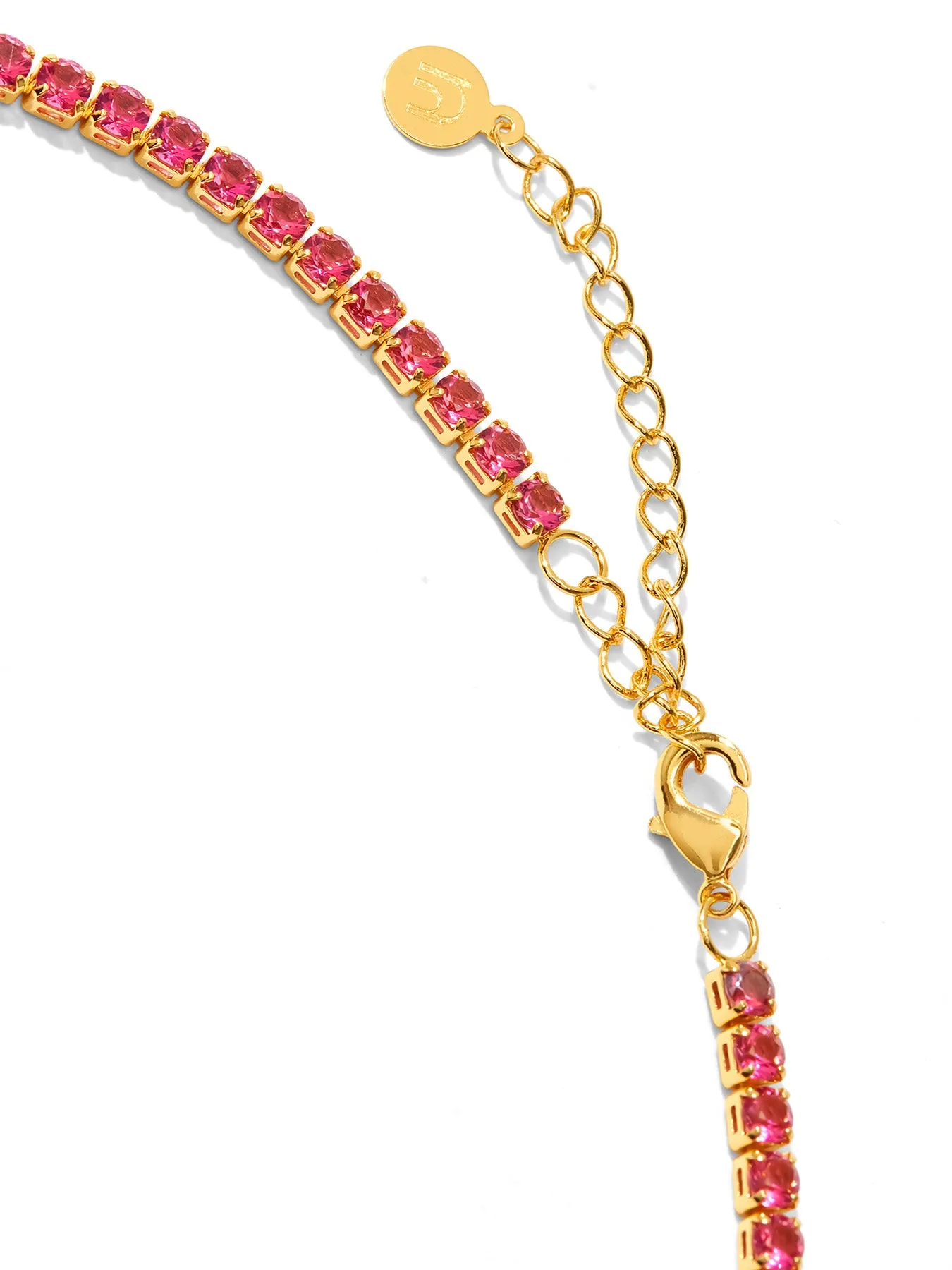 TENNIS CHOKER WILD BERRY • Color: 18K Yellow Gold