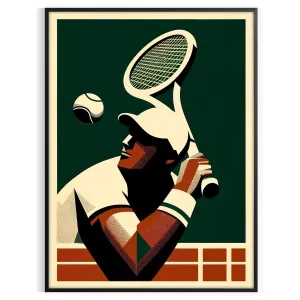 Tennis Player 1 Poster