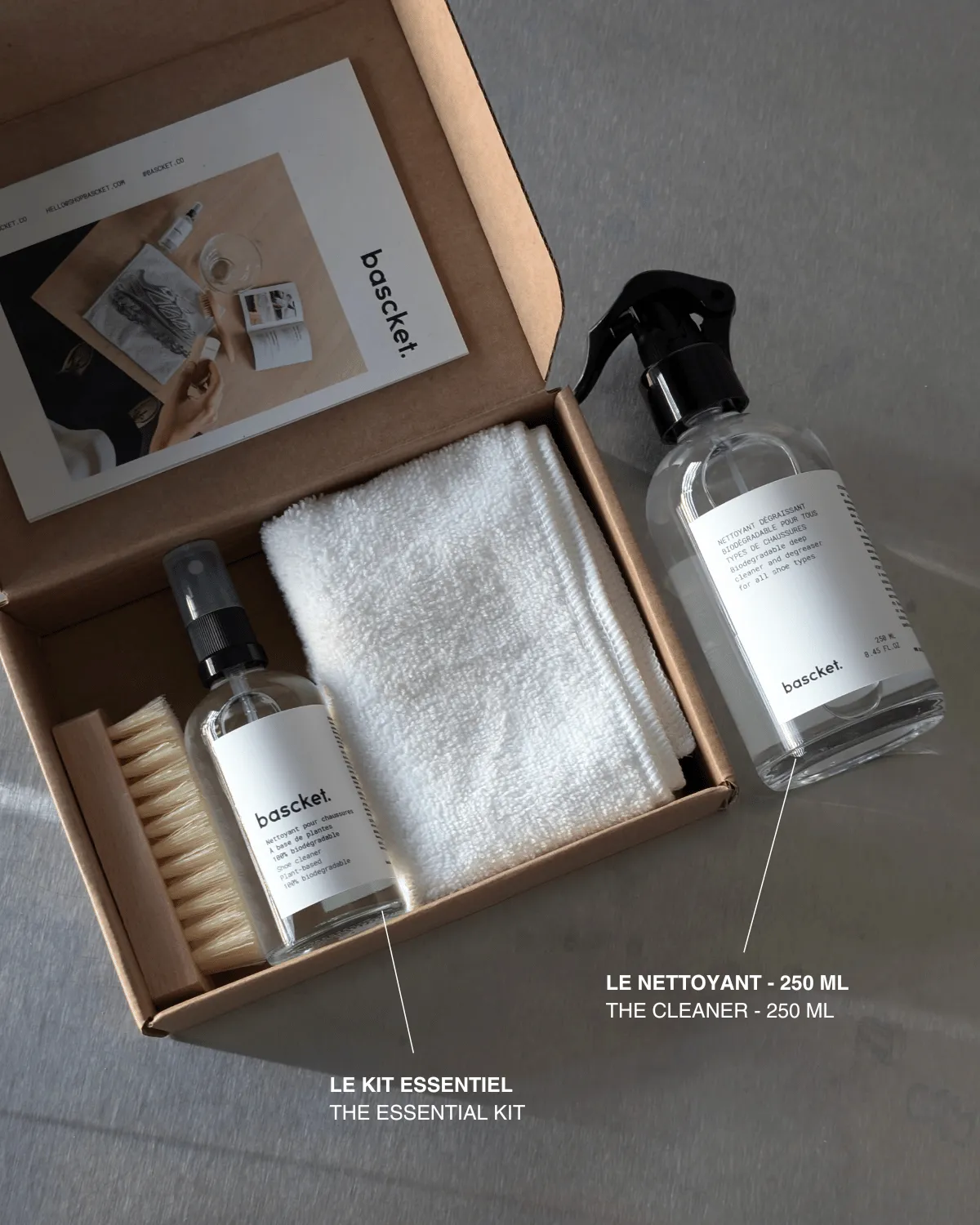 The Essential Kit   The Cleaner 250 ML - Bundle