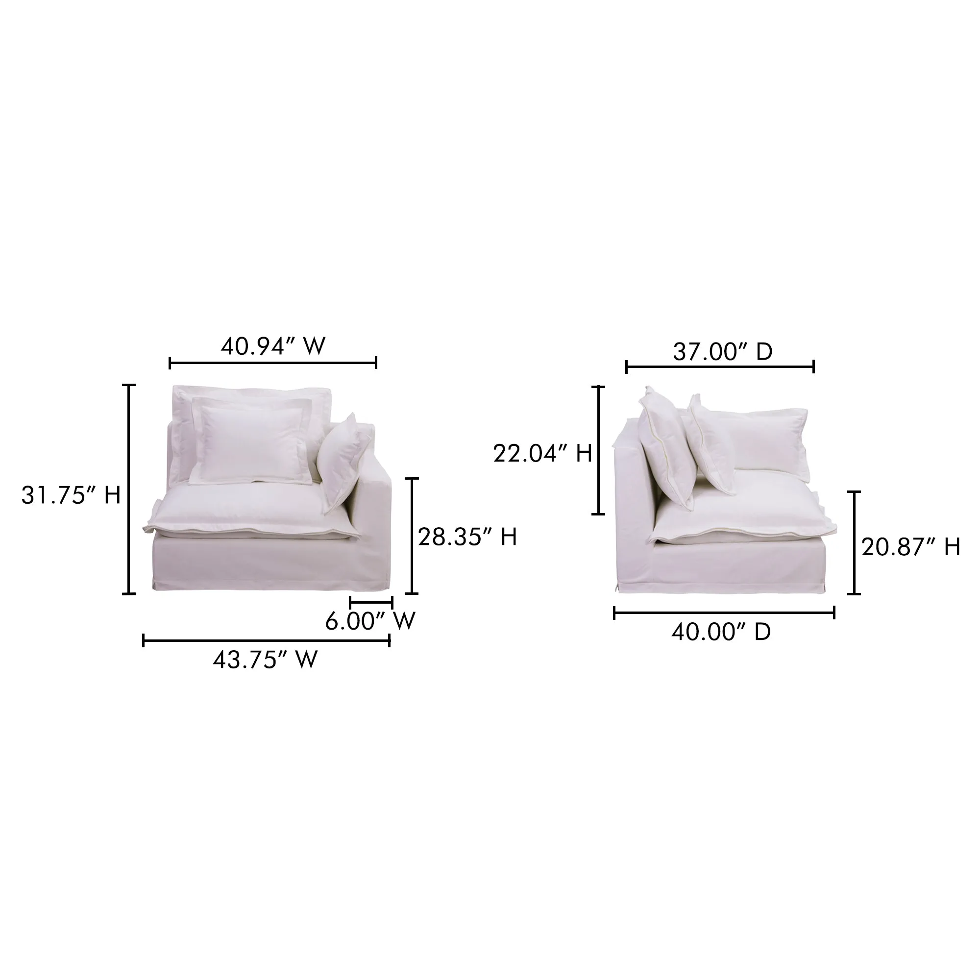 Timeless Right Arm Lounger with LiveSmart Performance Fabric