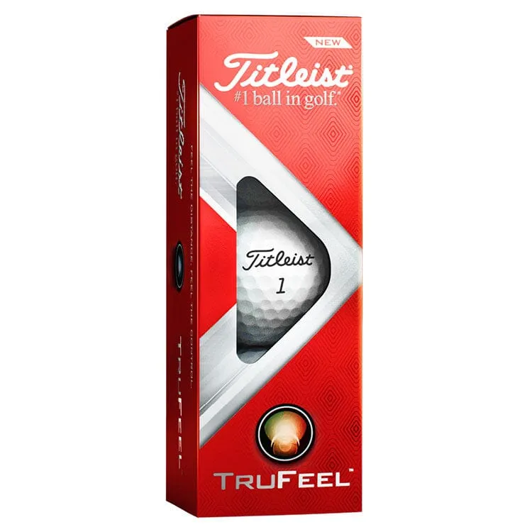Titleist TruFeel - Pelotas de golf blancas (12 unidades)
