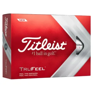 Titleist TruFeel - Pelotas de golf blancas (12 unidades)