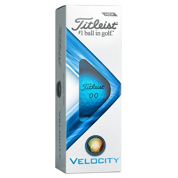 Titleist Velocity - Pelotas de golf azules (12 unidades)