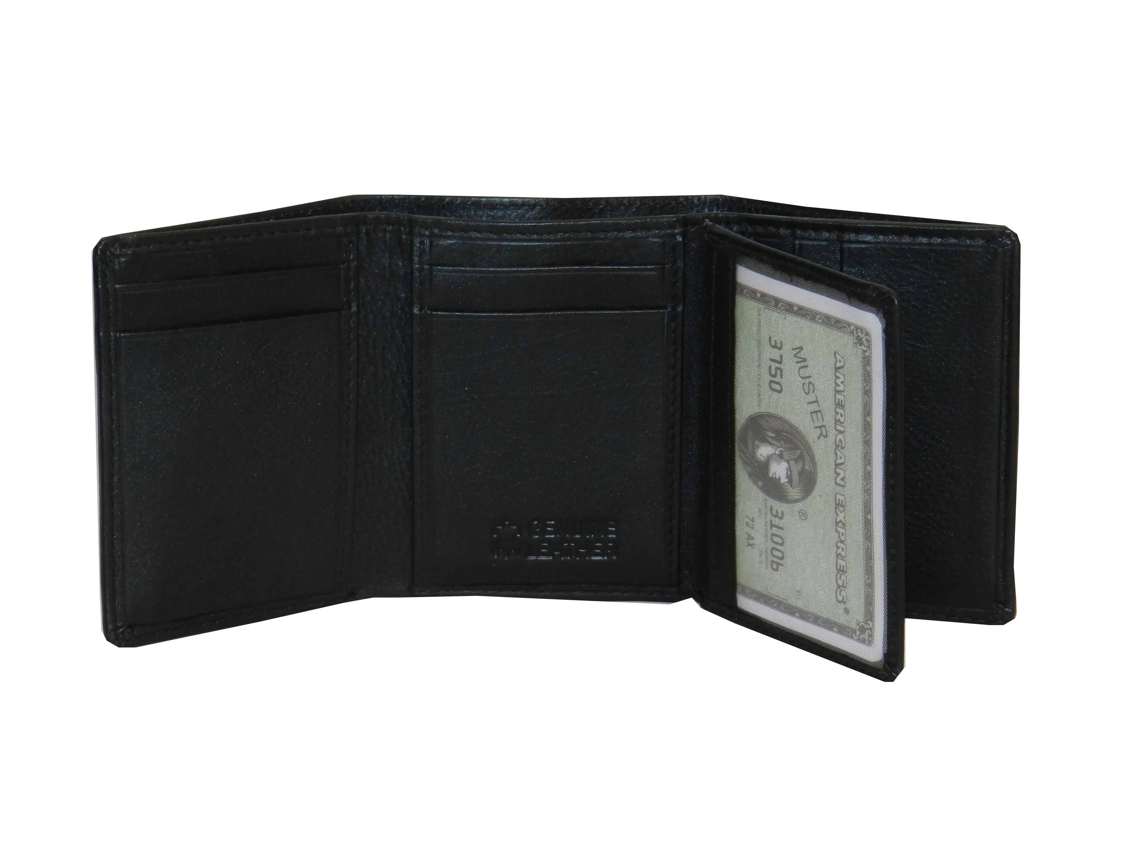 Trikon 12 Card Trifold Wallet Full Elastic #1539 [EL.LOOP]