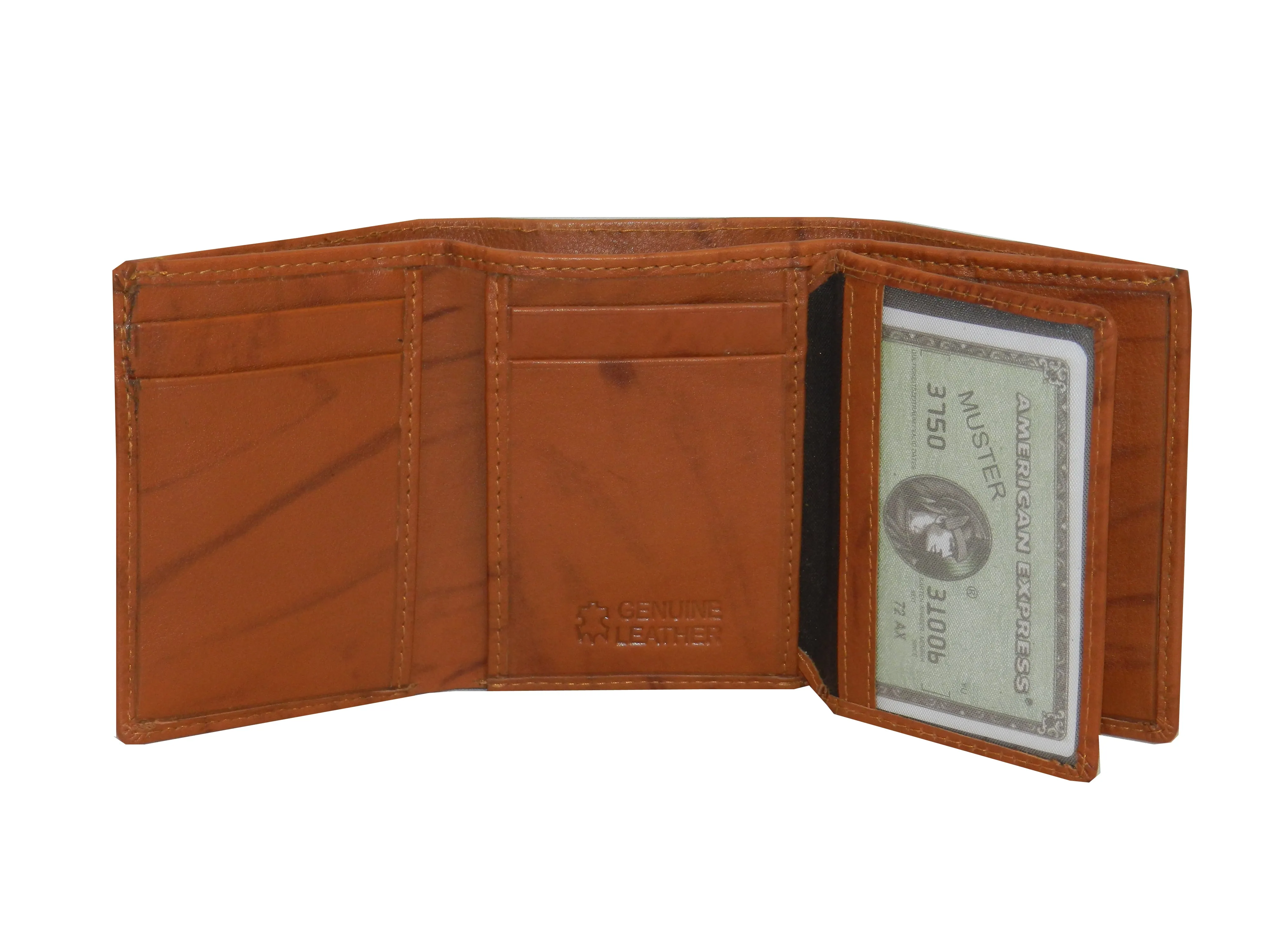 Trikon 12 Card Trifold Wallet Full Elastic #1539 [EL.LOOP]