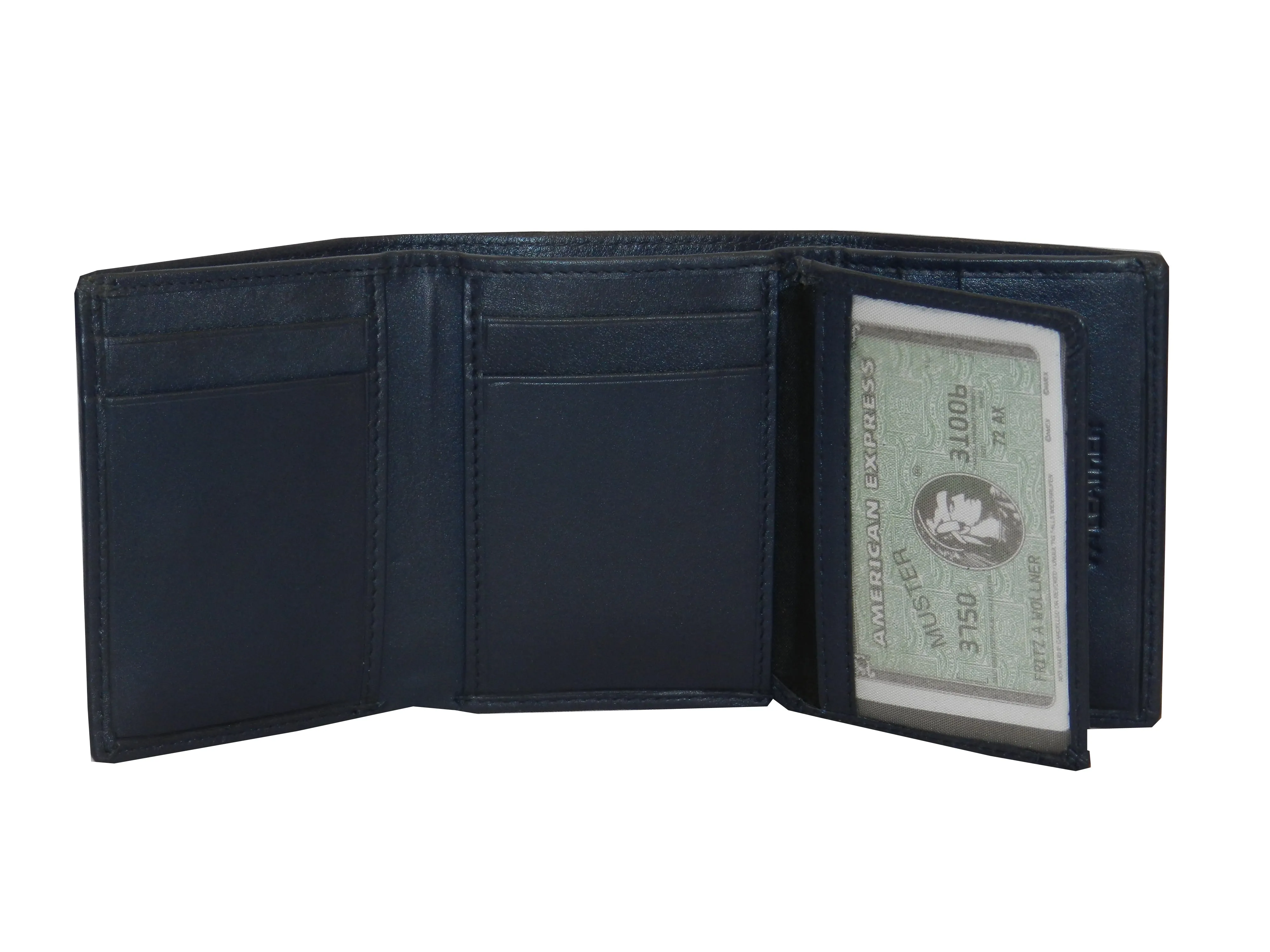 Trikon 12 Card Trifold Wallet Full Elastic #1539 [EL.LOOP]