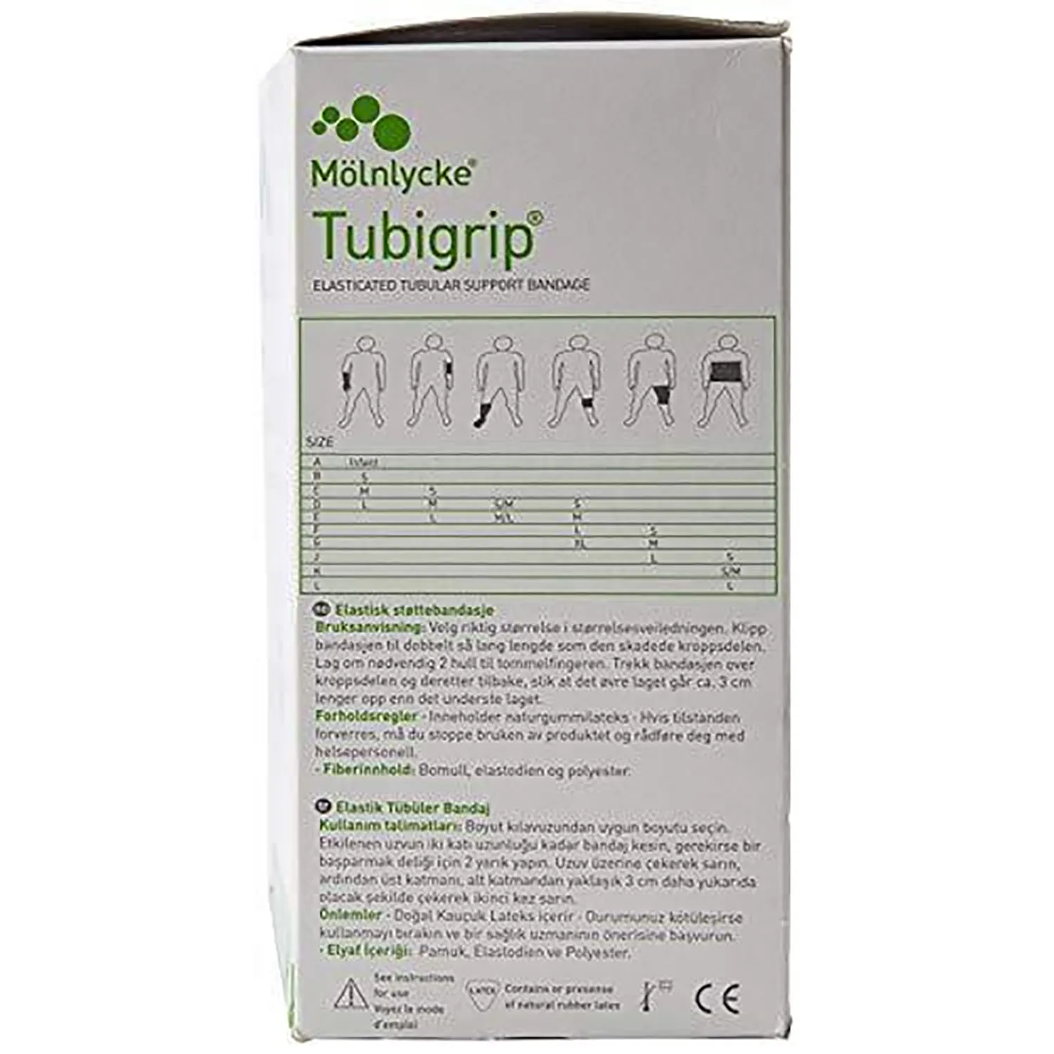 Tubigrip Multi-Purpose Elasticated Tubular Support Bandage | Beige | Size: B | 10m Roll | Pack of 32 Rolls
