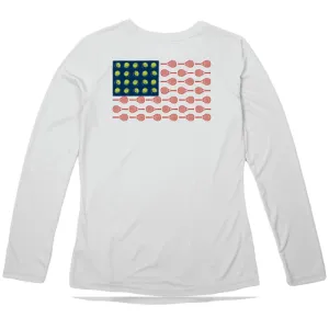 USTA Georgia 2024 State Long Sleeve Flag Shirt - Ladies Cut