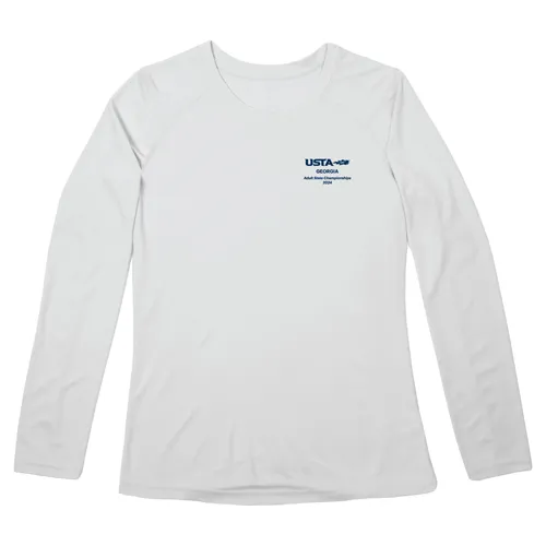 USTA Georgia 2024 State Long Sleeve Flag Shirt - Ladies Cut