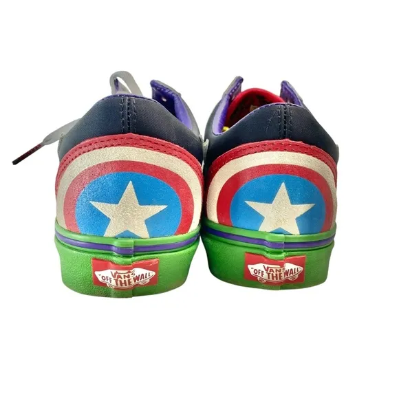 VANS x Marvel Vans Off The Wall Men's Old Skool Shoes - Avengers Size 7.5