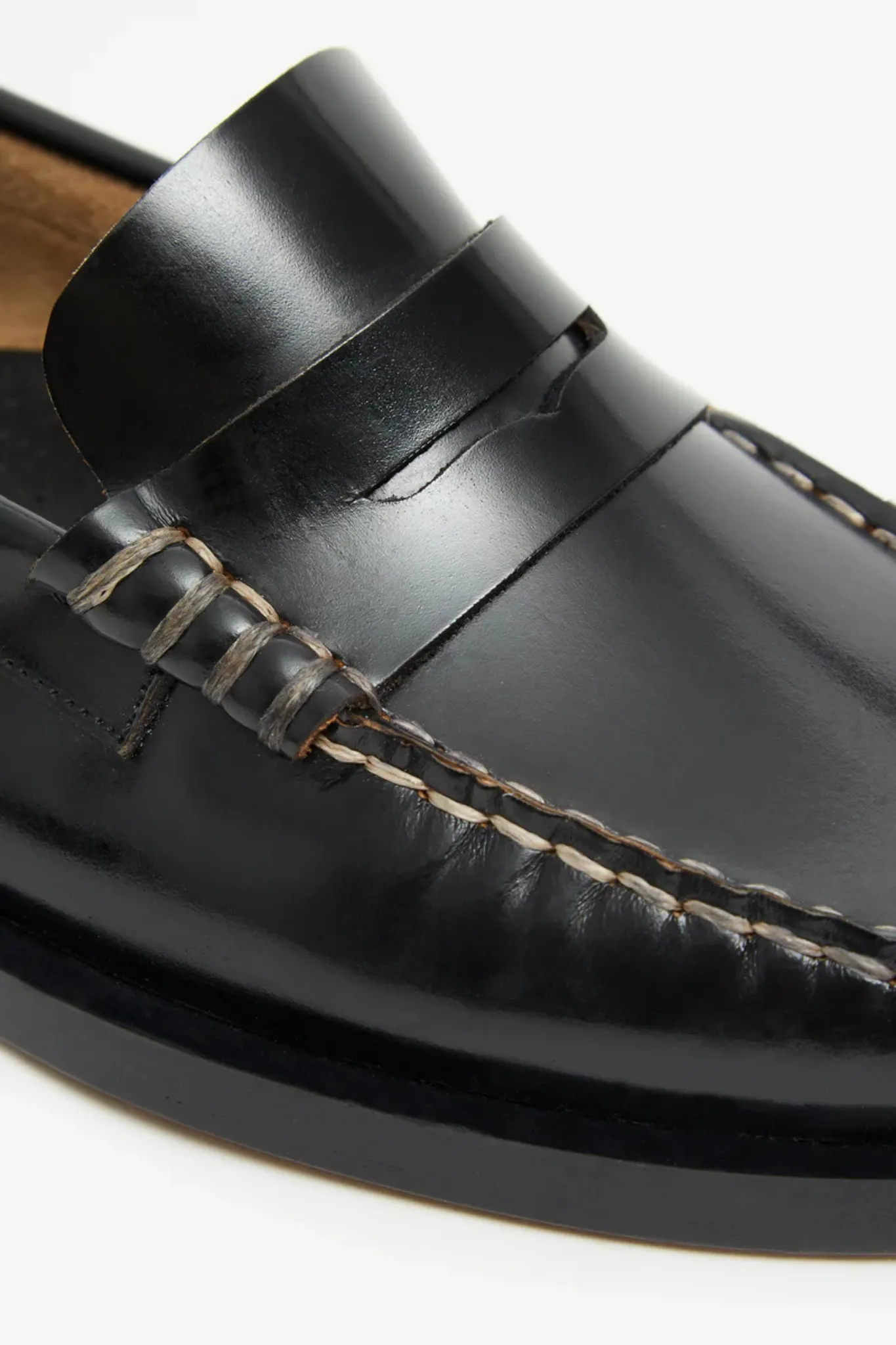 VEGA ANTIK LEATHER SHOES - BLACK