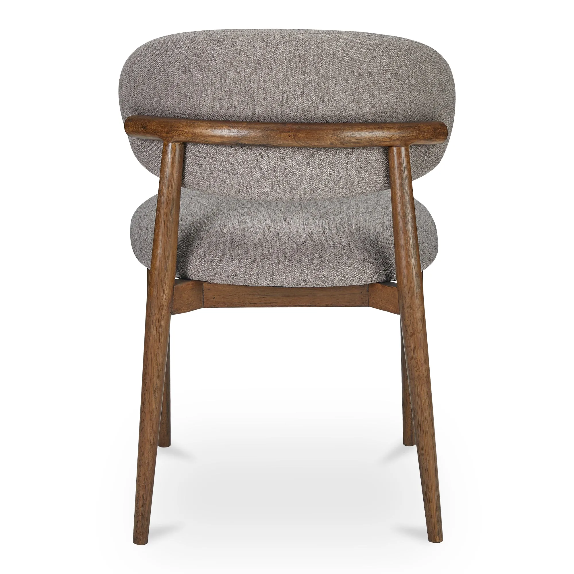 Vintage-Chic Wingback Dining Chair in Dark Espresso