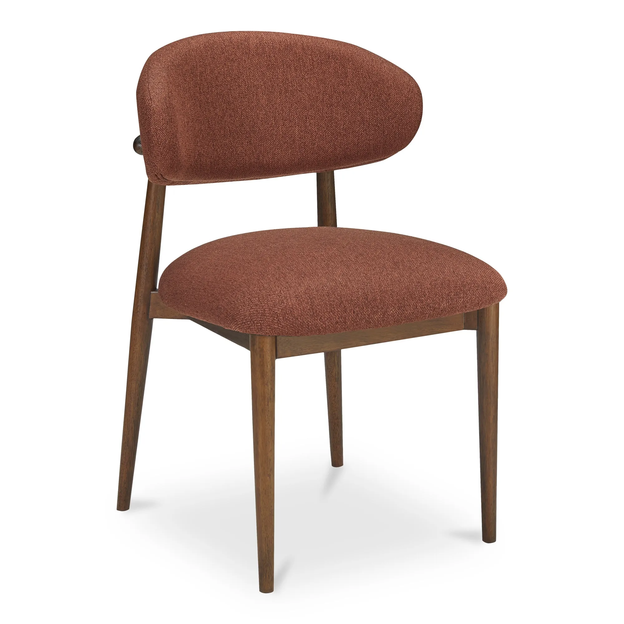 Vintage-Chic Wingback Dining Chair in Dark Espresso