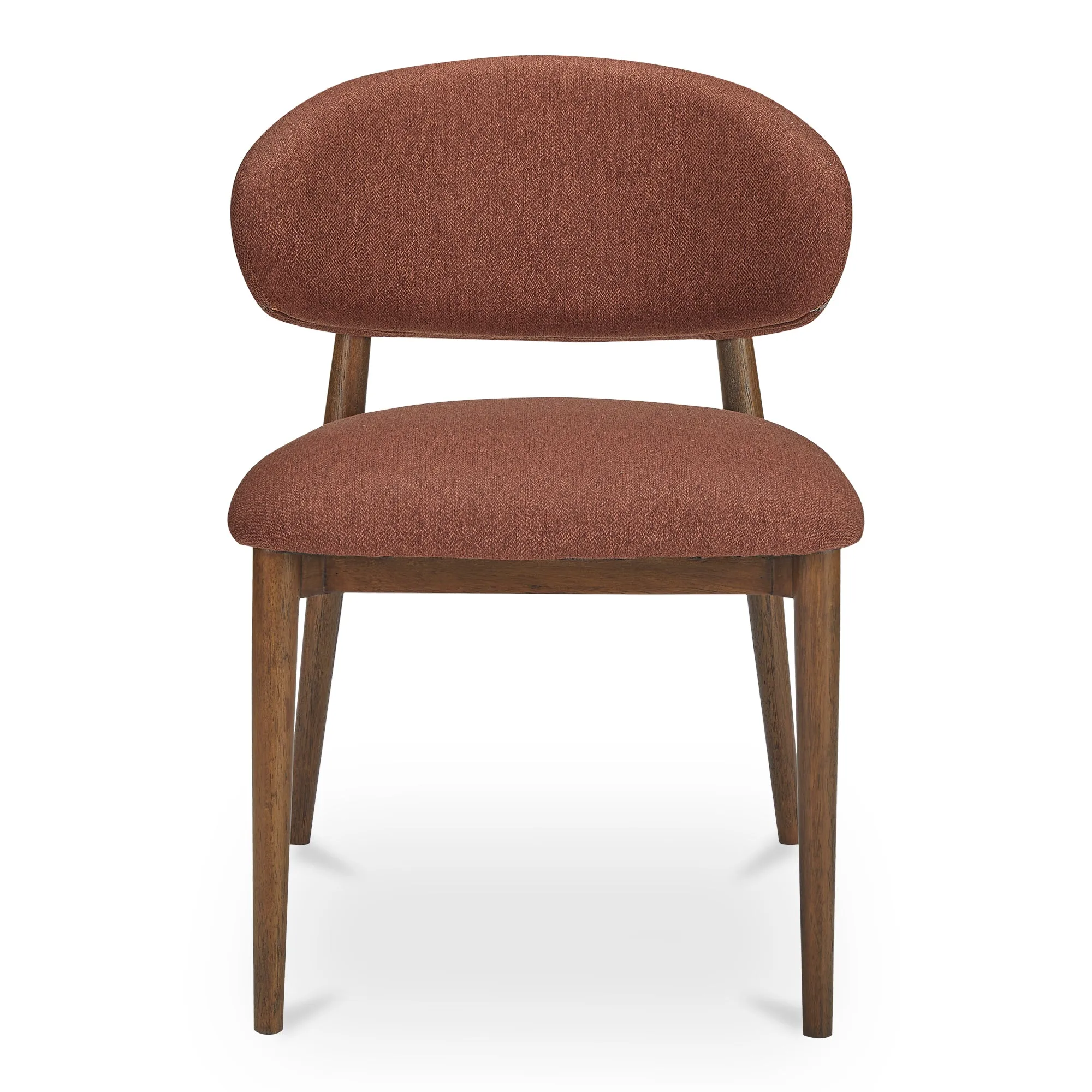 Vintage-Chic Wingback Dining Chair in Dark Espresso
