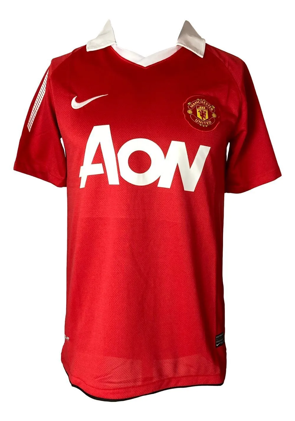 Wayne Rooney Signed Manchester United Red Nike Medium Soccer Jersey BAS