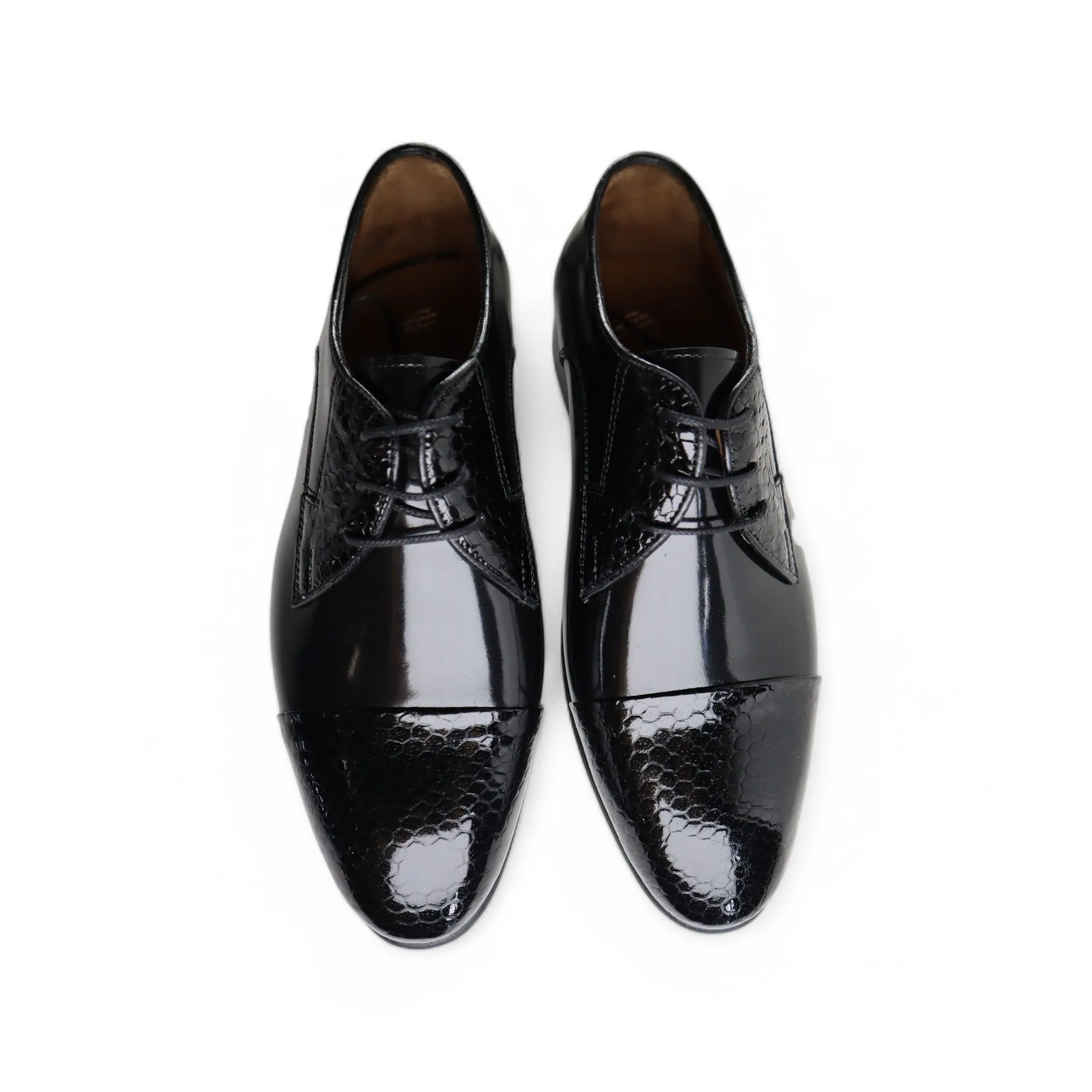 Wenitto Mens Patent Leather Dress Shoe