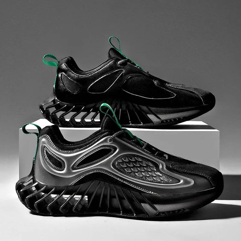 Wide Size Running Shoes - Men's Low-Top Sports Shoes