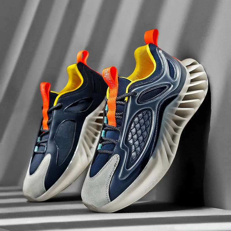 Wide Size Running Shoes - Men's Low-Top Sports Shoes