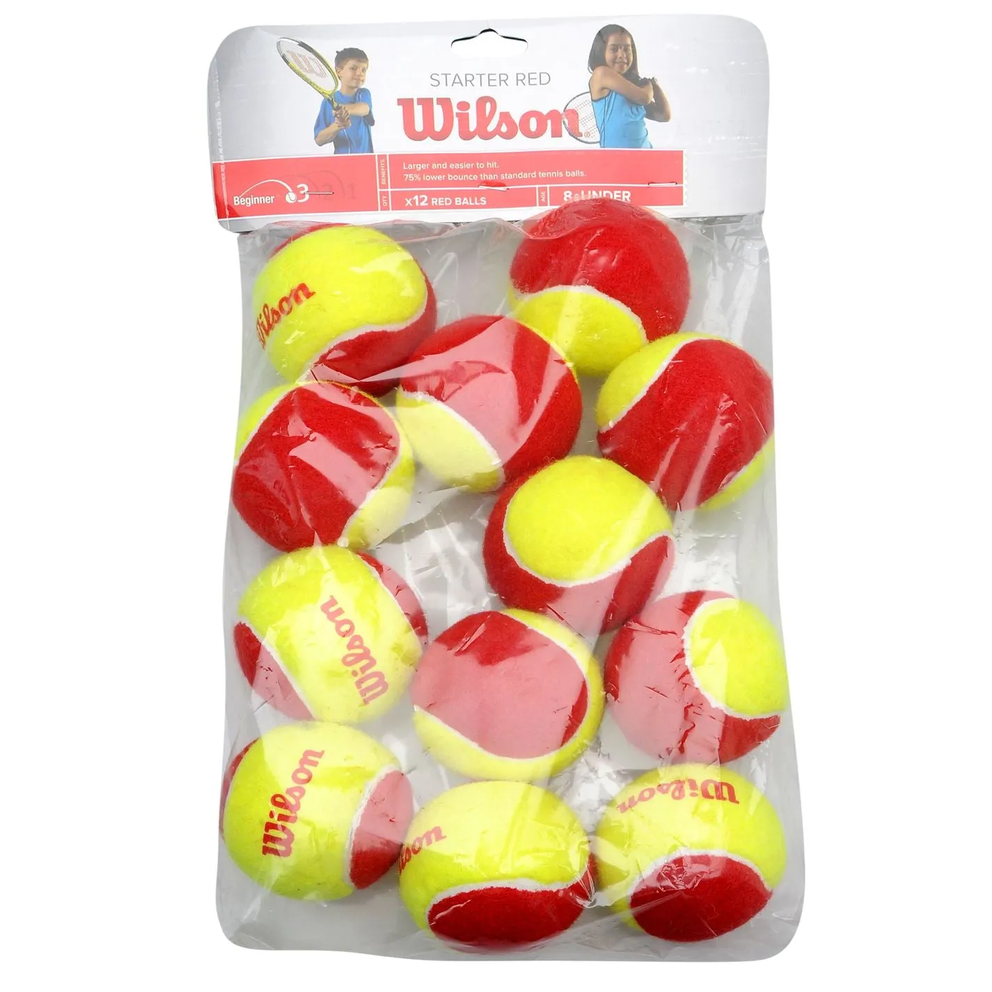 Wilson Junior Starter Red 12 Balls Stage 3