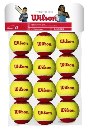 Wilson Junior Starter Red 12 Balls Stage 3