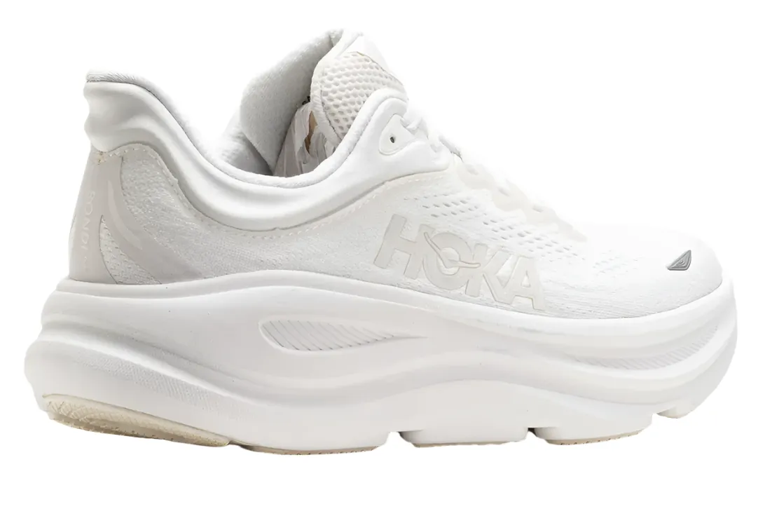 WOMEN'S HOKA BONDI 9 | WHITE / WHITE