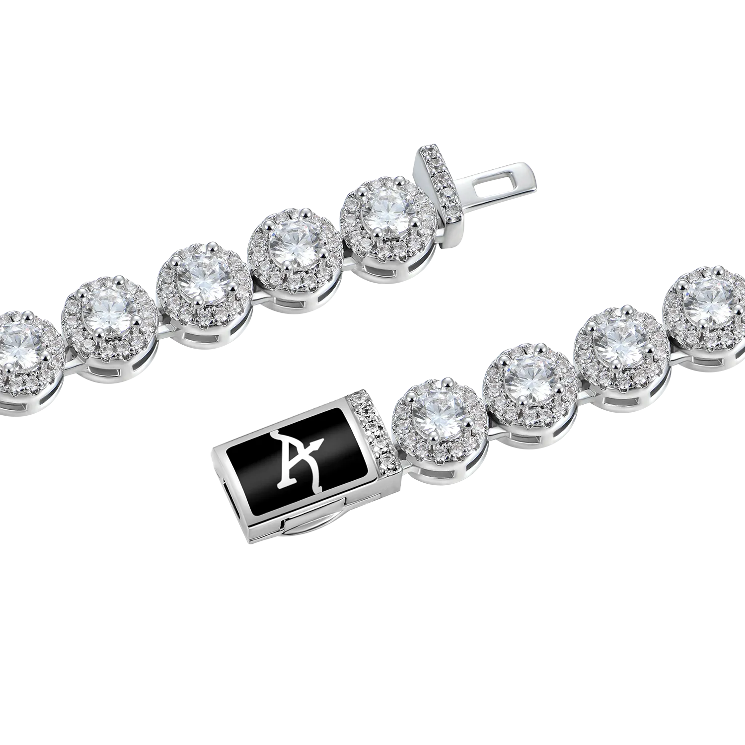 Women's Round Cut Clustered Tennis Chain - 7mm